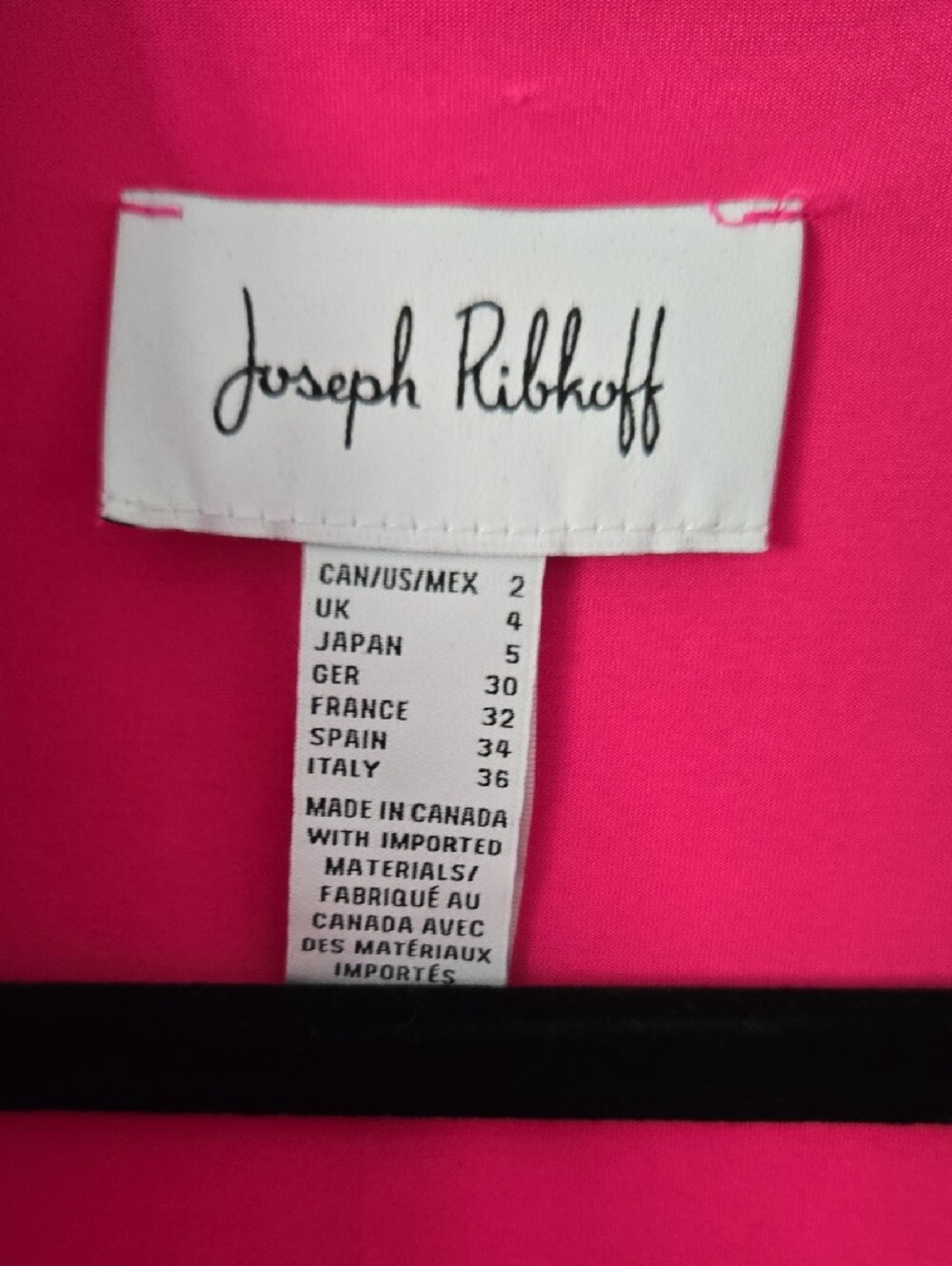 Joseph Ribkoff Bright Pink Tailored Blazer - Picture 3 of 4